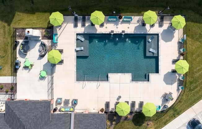 Aerial View Of The Pool & Sundeck