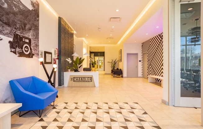 Leasing center at The Chandler in North Hollywood