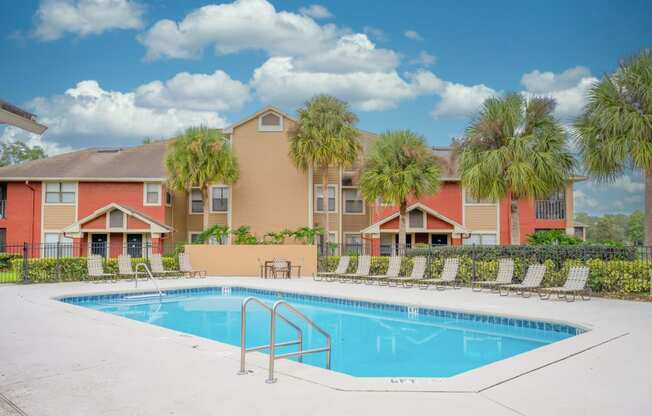 Sparkling Swimming Pool at The Avenues of Baldwin Park in Orlando, FL