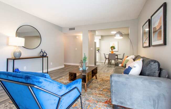 Living Room With Dining Area at Ascent on Pantano, Tucson, AZ, 85710