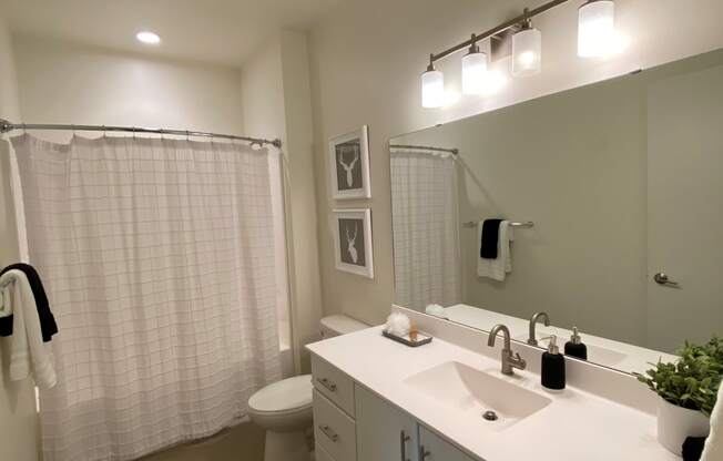 Large Comfortable Bathroom at 700 Central Apartments, MN, 55414