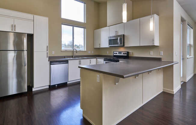 Kitchen with Stainless Steel Appliances