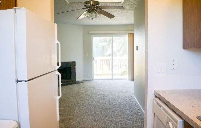 Bright and Spacious Apartment Home, Fireplace, W/D, & Parking!