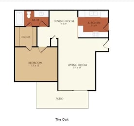 1 bed, 1 bath, 780 sqft, $880