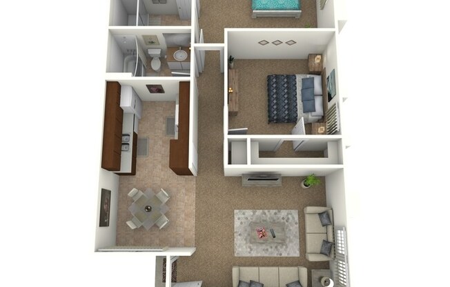 2 beds, 2 baths, 990 sqft, $2,800