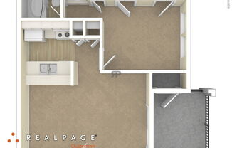 1 bed, 1 bath, 531 sqft, $1,048