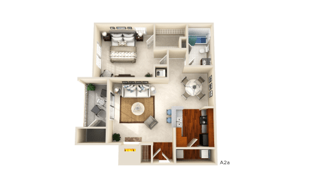 1 bed, 1 bath, 767 sqft, $1,294