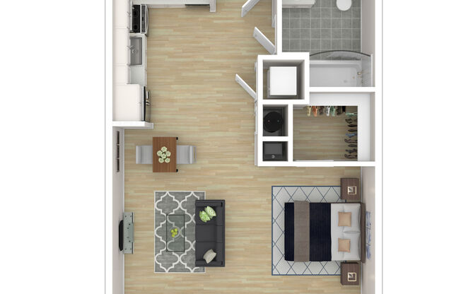 Studio, 1 bath, 539 sqft, $3,530