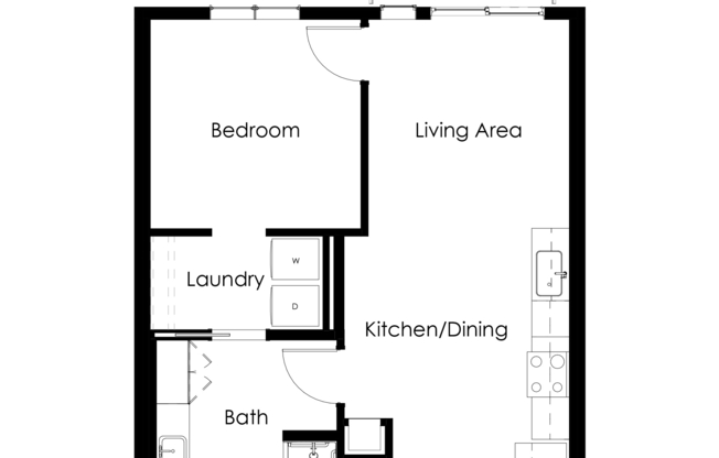 1 bed, 1 bath, 644 sqft, $1,415