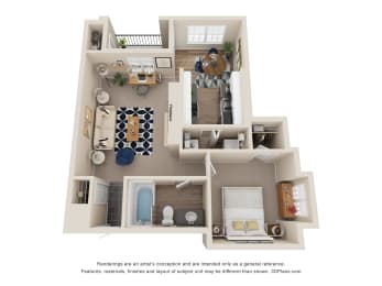 1 bed, 1 bath, 820 sqft, $1,200