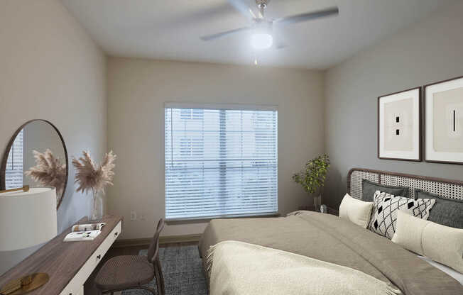 Bedroom with Hard Surface Flooring