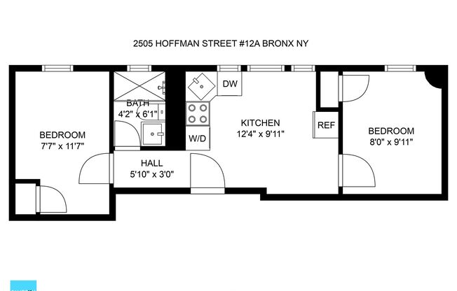 2 beds, 1 bath, 350 sqft, $3,150, Unit 3