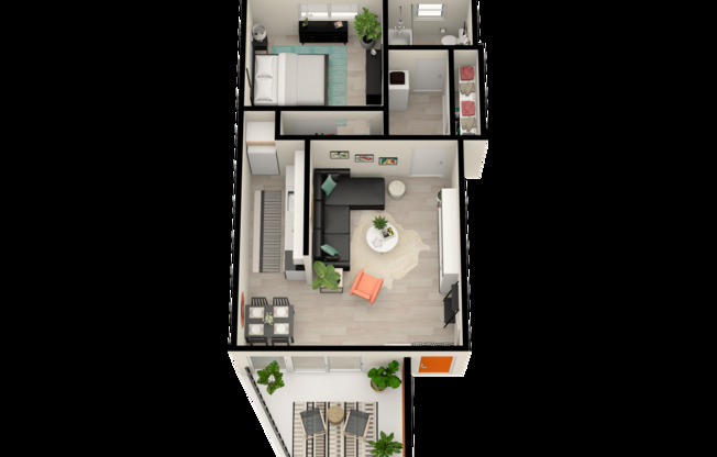 1 bed, 1 bath, 650 sqft, $1,370, Unit 201
