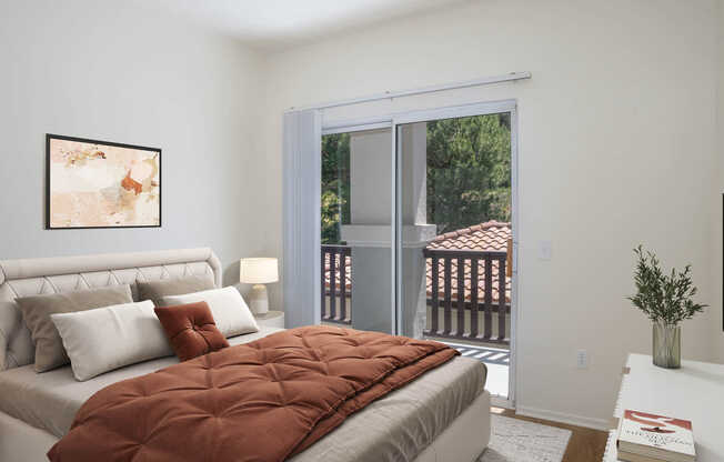 Bedroom with Hard Surface Flooring