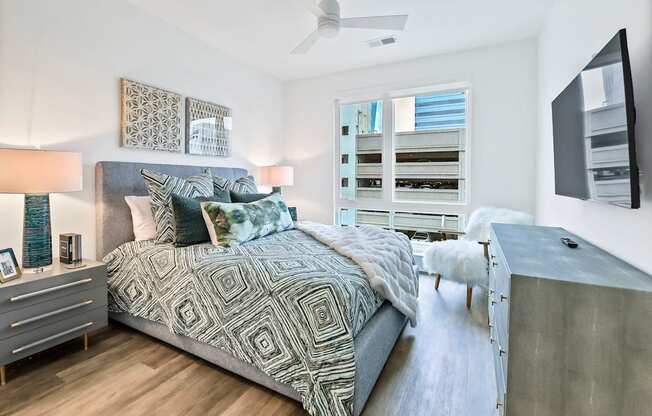 Bedroom Interior at The Palms 1101, Columbia, South Carolina