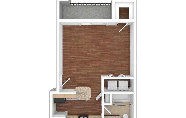 Studio, 1 bath, 575 sqft, $953