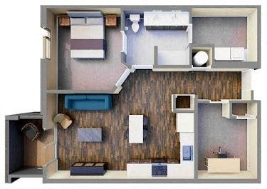 1 bed, 1 bath, $1,395