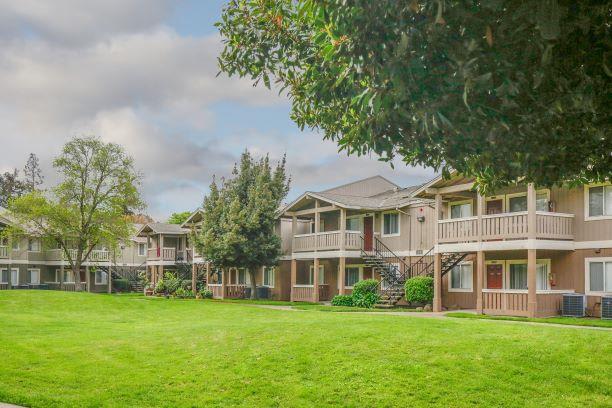 Lush Green Outdoor Spaces at Aspen Park Apartments, Sacramento, California