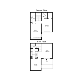 2 beds, 2.5 baths, 1,143 sqft, $1,271