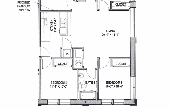 4 beds, 2 baths, 1,335 sqft, $4,916, Unit N202 (Furnished)