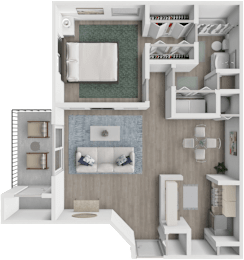 1 bed, 1 bath, 690 sqft, $1,335