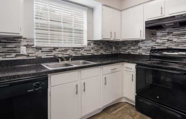 Kitchen at Preston Villas Apartment Homes, Dallas, Texas, TX