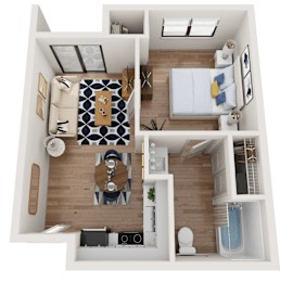 1 bed, 1 bath, 500 sqft, $1,154