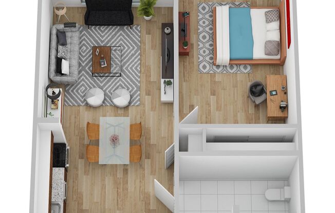 1 bed, 1 bath, 624 sqft, $1,549, Unit 126-330