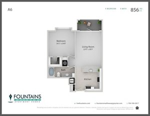 1 bed, 1 bath, 856 sqft, $1,584