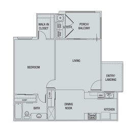 1 bed, 1 bath, 761 sqft, $1,670