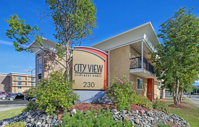 City View outdoor view and sign