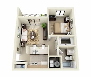 1 bed, 1 bath, 478 sqft, $920