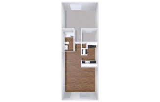 1 bed, 1 bath, 554 sqft, $960