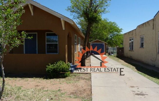 2 bedrooms 1 bath home.