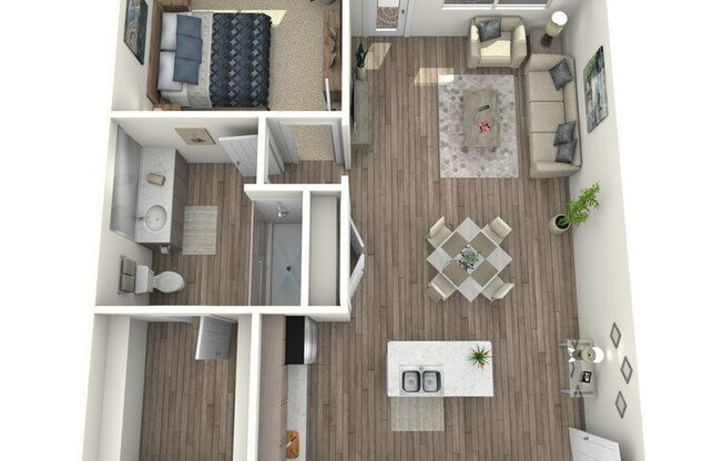 1 bed, 1 bath, 767 sqft, $1,730