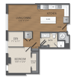 1 bed, 1 bath, 790 sqft, $2,838