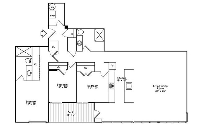 3 beds, 2 baths, 1,730 sqft, $3,500, Unit 1639-201