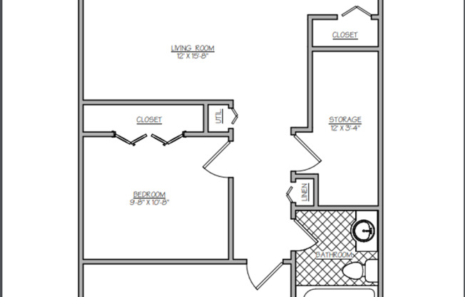 2 beds, 1 bath, 950 sqft, $1,290