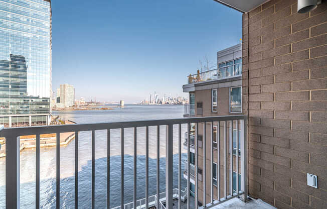 Balcony with Hudson River Views
