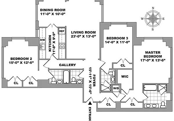 3 beds, 3.5 baths, 1,959 sqft, $15,000, Unit 33C