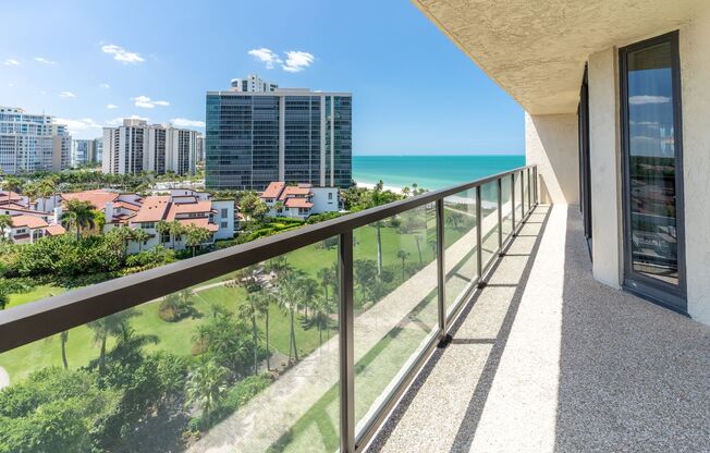 Annual Rental Available Now!!! Stunning 2BR/3BA 9th Floor Condo, Turnkey, Furnished