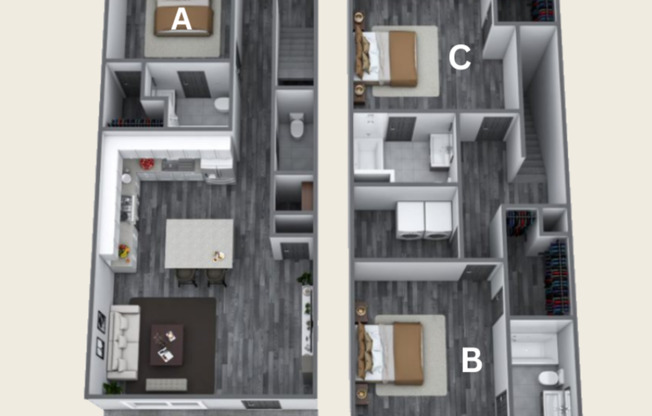 3 beds, 3.5 baths, 1,400 sqft, $1,050, Unit 4109 May Street - A