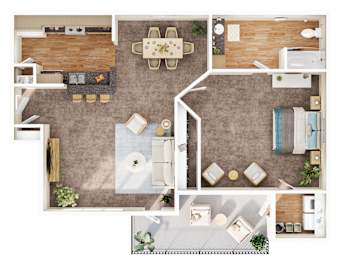 1 bed, 1 bath, 626 sqft, $1,250