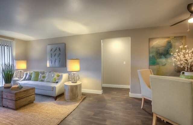 Spacious Living Room at Hangar 128 Apartments, Everett, WA