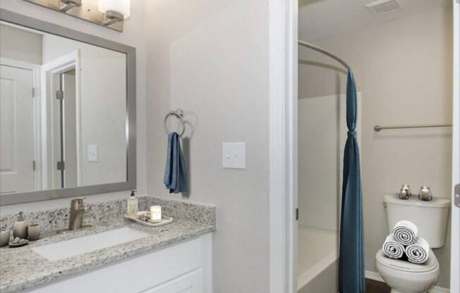 Luxury bathroom in rental townhouse in Raleigh NC