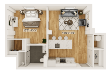 1 bed, 1 bath, $1,773