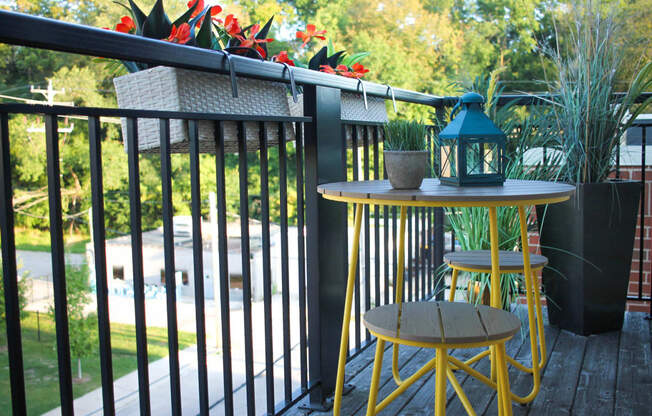 Balcony at The Enclave Luxury Apartments