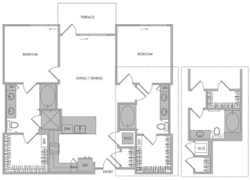 2 beds, 2 baths, 1,132 sqft, $3,270