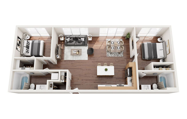 2 beds, 2 baths, 1,064 sqft, $3,823