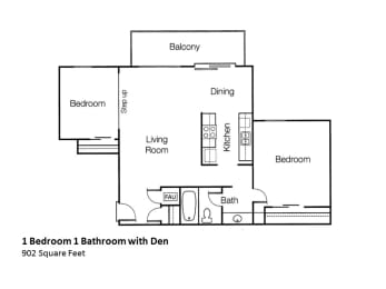 1 bed, 1 bath, 902 sqft, $2,394